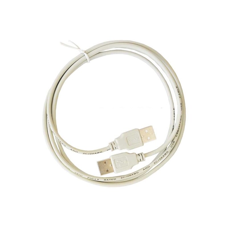 کابل USB 2.0 دو سر نری طول 140 سانتی متر سفید