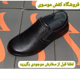 کفش چرم مردانه چرم طبیعی5(فروشگاه کفش موسوی)