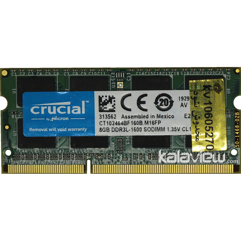 Ddr3l 1600 Ct102464bf Crucial CT102464BF160B 8GB SO-DIMM PC3-12800