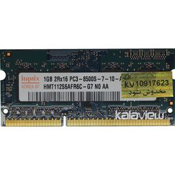 رم لپ تاپ هاینیکس 1GB مدل DDR3 باس 1066MHZ-8500 کره HMT112S6AFR6C-G7 N0 AA تایمینگ CL7
