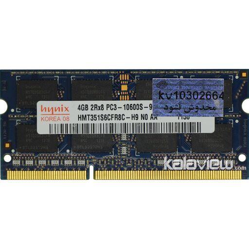 رم لپ تاپ هاینیکس 4GB مدل DDR3 باس 1333MHZ-10600 کره HMT351S6CFR8C-H9 N0 AA (KR) تایمینگ CL9