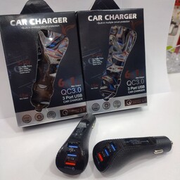 شارژر  فندکی   CAR CHARGER
مدل        6.1A
دارای  3  پورت  خروجی
  و   فست شارژر
  در  بسته  بندی   شیک