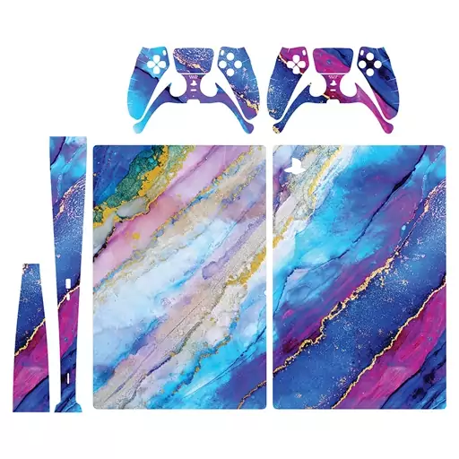 اسکین(برچسب)Playstation 5-مدل دیجیتال -طرح marble -کد1-سفارشی