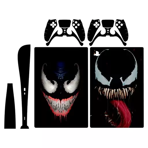 اسکین(برچسب)Playstation 5-مدل دیجیتال -طرح venom -کد3-سفارشی