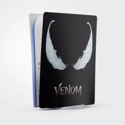 اسکین(برچسب)Playstation 5-مدل دیجیتال -طرح venom -کد1-سفارشی