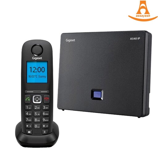  گوشی تلفن بی سیم گیگاست مدل A540 IP - رنگ مشکی