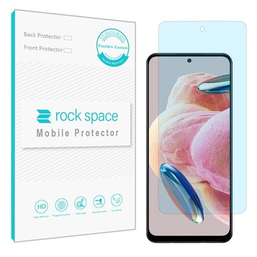 گلس نانو هیدروژل آنتی بلو و ضد ضربه گوشی شیائومی Redmi Note 12 4G برند راک اسپیس 