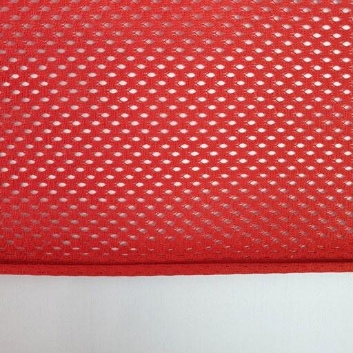 پارچه پرلون سوزنی رنگ قرمز ابعاد 80 در 80 سانتیمتر (مناسب دوخت لباس زیر)