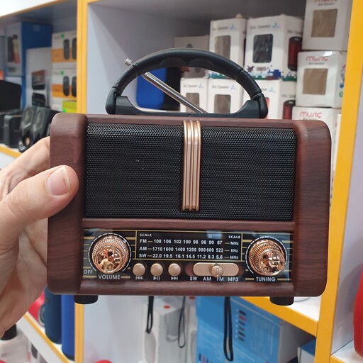 رادیو بلوتوثی شارژی طرح قدیم برند NNS 8107 با پخش USB