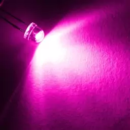 ال ای دی کلاهی صورتی بسته 10 تایی چیپ درشت (LED 5mm)