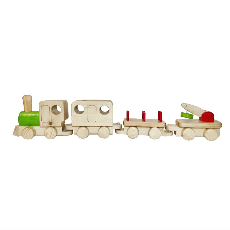اسباب بازی  چوبی دارمازو مدل قطار مونته سوری 