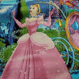 تخفیف ویژه فرش  اتاق کودک  طرح دخترانه پرنسس