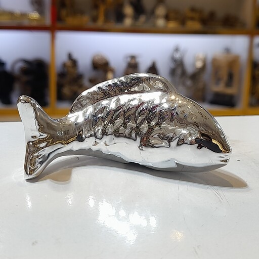 اکسسوری مجسمه ماهی نقره ای کوچولو