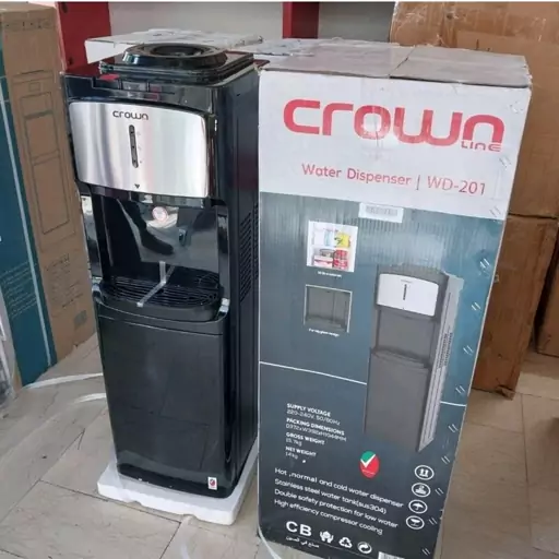 آبسردکن ایستاده crown اصل تست شده بهمراه اشانتیون 