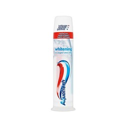 خمیردندان سفیدکننده پمپی آکوافرش Aquafresh Whitening حجم 100 میلی لیتر