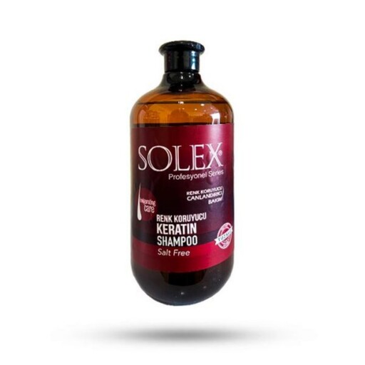 شامپو کراتین سولکس SOLEX مخصوص موهای رنگ شده حجم 1000 میل