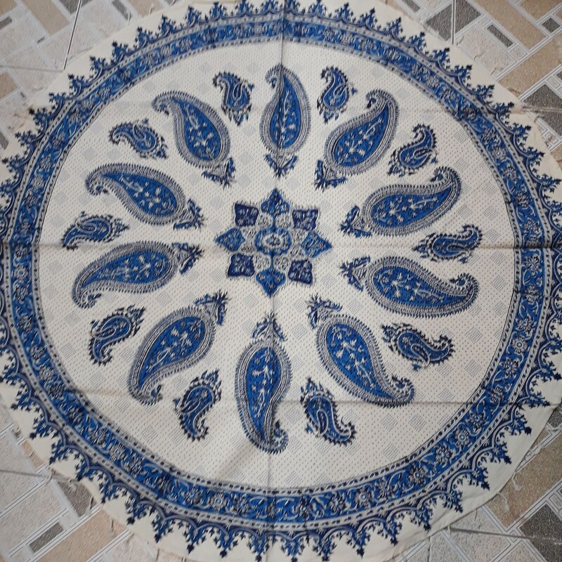 رومیزی و سفره قلمکار اصلی اصفهان درجه 1  (یک)