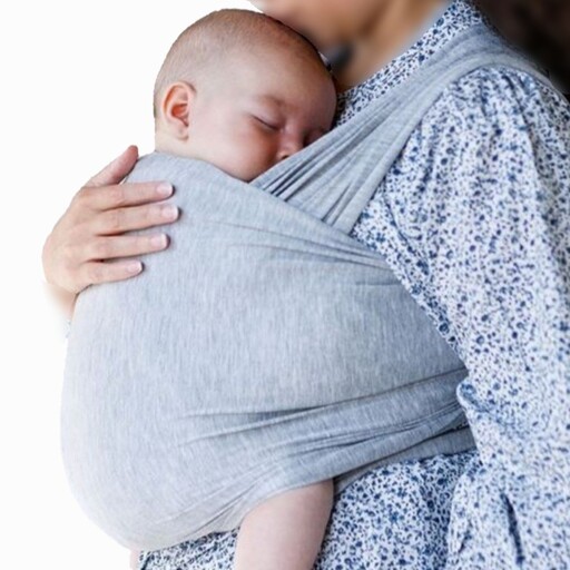 آغوشی پارچه ای نوزاد فامَر بِیبی رنگ طوسی روشن (آغوش نوزاد)