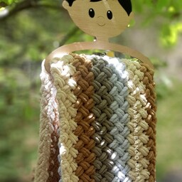 پتوی پافی کودک مریم بانو،  چهار رنگ ،سایز یک متر در یک متر ، دستبافت با کاموای ترک، قابل سفارش در رنگ و اندازه دلخواه