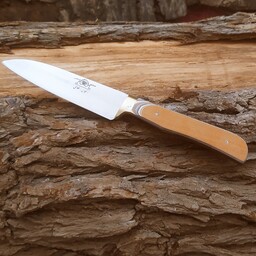 چاقو زنجان سایز یک برند فلاحی با تیغه استیل فولاد ضدزنگ و دسته چوب کائوچی با ارسال رایگان 