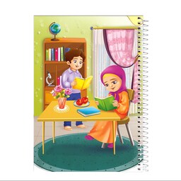 دفتر نقاشی سیمی 40 برگ فاطن طرح مطالعه و جدول ضرب