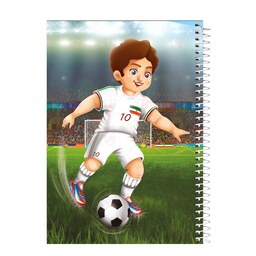 دفتر نقاشی سیمی 40 برگ فاطن طرح فوتبال و فرمول محیط و مساحت