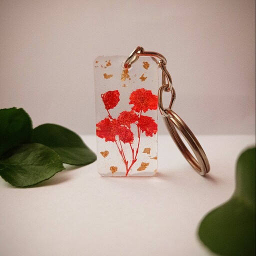 جاکلیدی ، جاسوییچی رزینی طرح گل عروس قرمز 