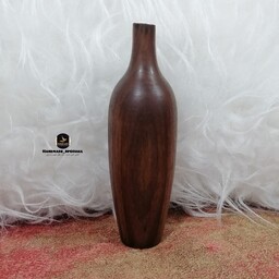گلدان چوبی خراطی شده  دستساز مدرن (چوب گردو) خاص ترین دست سازه های چوب و رزین هدیه ماندگار ارسال رایگان