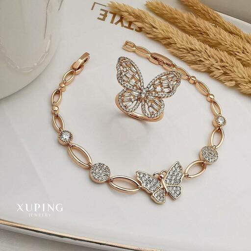 دستبند طرح پروانه از برند ژوپینگ 