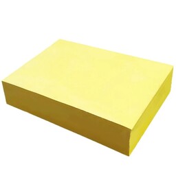 کاغذ رنگی زرد روشن ابعاد A4 بسته 500 عددی جنس تحریر دو رو 