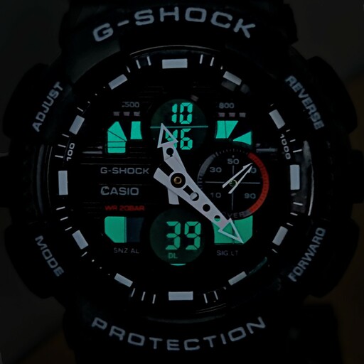 ساعت مچی اسپرت جی شاک (GSHOCK)مشکی اسپرت
مدل  GShock GA1401A1ER موتور دو زمانه (عقربه پمپی هیدرولیک)