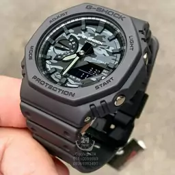   ساعت مچی کاسیو جی شاک مدل GA2100CA-8Aبالاترین کیفیت(جیشاک GShock) تنظیم اتوماتیک با پایتخت کشورها ، اتولایت اتوماتیک