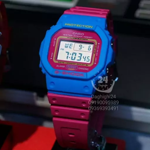 ساعت  مچی جی شاک ( مدل 5600tb 4bdrجیشاک GShock) لایت فعال-روز شمار-آلارم-کرنومتر-تقویم