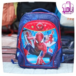 کیف کوله پشتی مدرسه عکس دار -طرحدار پسرانه خارجی عکس نشکن طرح مرد عنکبوتی 