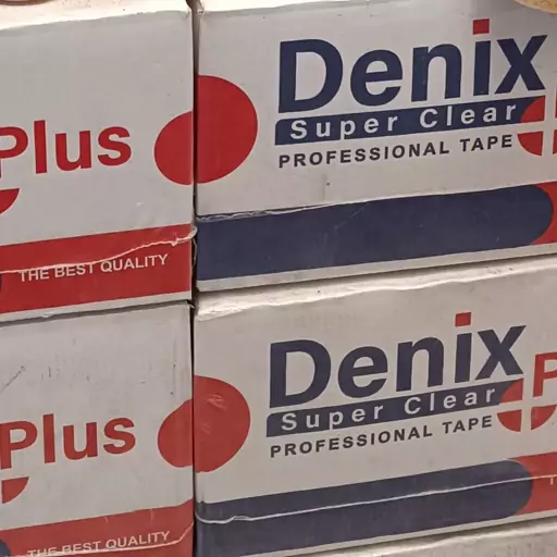 چسب پهن 5 سانتی 90 یارد مارک دنیکس پلاس DENIX PLUS کارتن 60 عددی