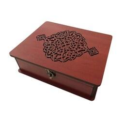 جعبه دمنوش و پذیرایی چوبی مدل T2