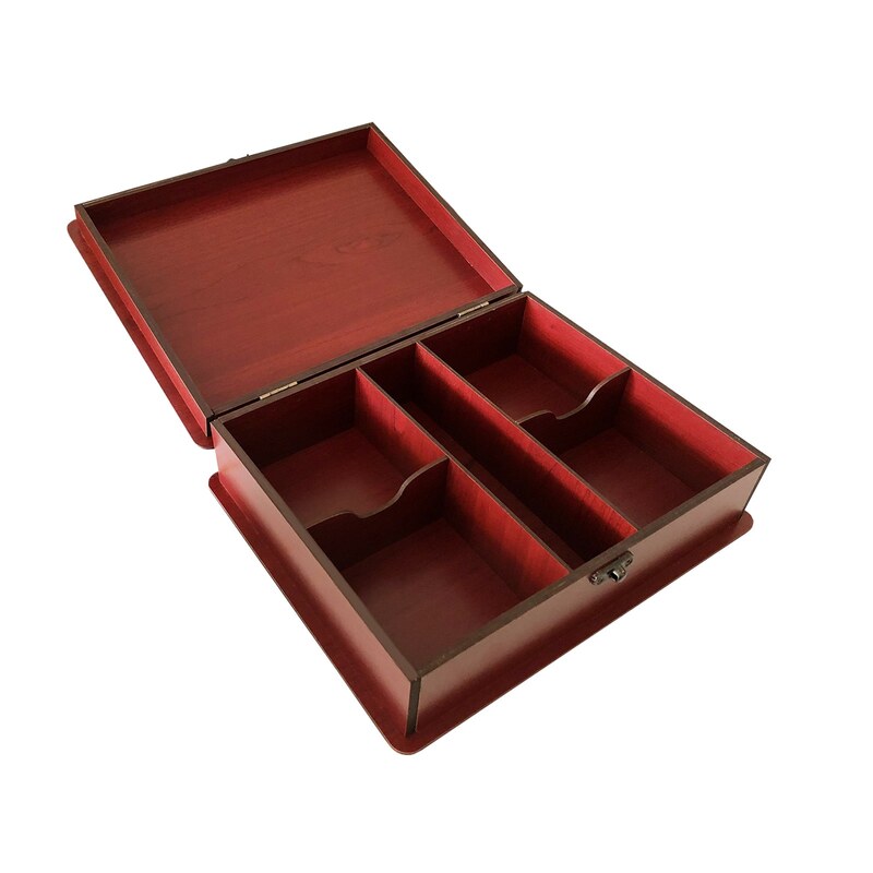 جعبه دمنوش و پذیرایی چوبی مدل T1