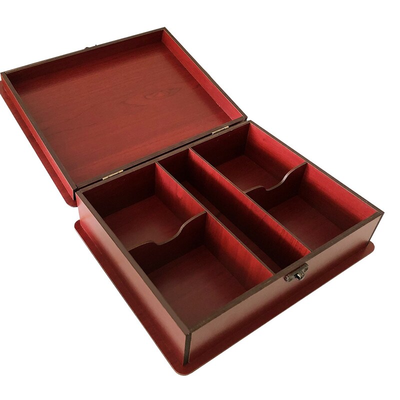جعبه دمنوش و پذیرایی چوبی مدل T4