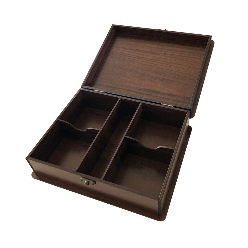 جعبه دمنوش و پذیرایی چوبی مدل T3