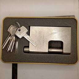 قفل منیر 100فولادی(به همراه یک جفت جاقفلی پایه  بلند فولادی  رایگان)