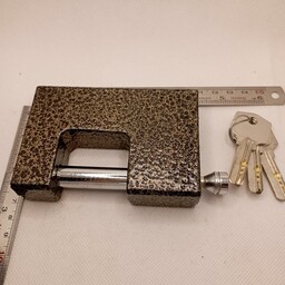قفل کتابی ایساتیس 100(به همراه یک جفت جاقفلی پایه  بلند فولادی  رایگان)