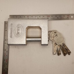 قفل  کتابی فنردار 950 کامپیوتری(به همراه یک جفت جاقفلی پایه  بلند فولادی  رایگان)