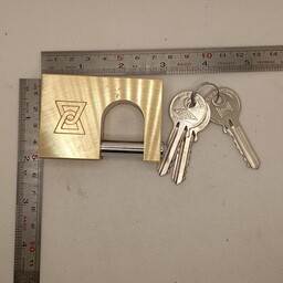 قفل کتابی گیرا 034(به همراه یک جفت جاقفلی پایه  بلند فولادی  رایگان)