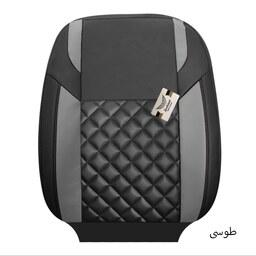 روکش صندلی چرم سوشیانت مدل کاج مناسببرای پژو پارس (پرشیا) تولید96 رنگبندی (طوسی)