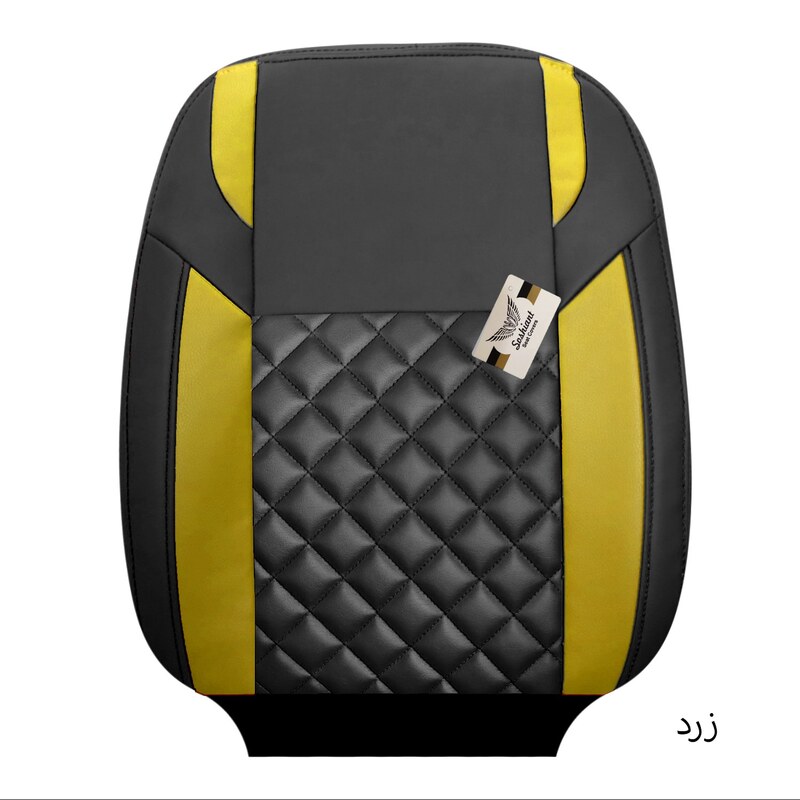 روکش صندلی چرم سوشیانت مدل کاج برای  پژو 206 و 207  رنگبندی (زرد)