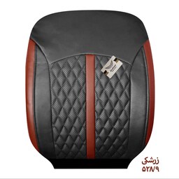 روکش صندلی چرم سوشیانت مدل افرا مناسب برای کوییک و تیبا دو (2 در رنگبندی (زرشکی)