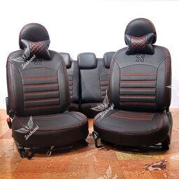 روکش صندلی سوشیانت مناسب برای پژو 206 و 207 خط صاف همراه با پشت گردنی 