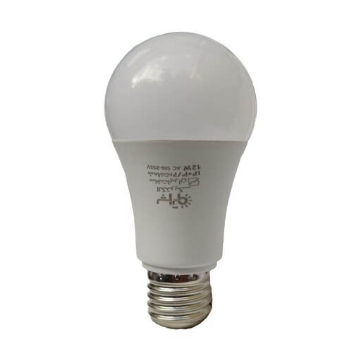لامپ ال ای دی ( LED ) کم مصرف 12 وات حبابی پرتو الکتریک بسته یک عددی ،رنگ مهتابی
