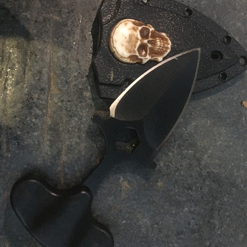 چاقو پانج نایف جیبی گردنی سفری کمپینگ و کوهنوردی مدل اسکلتی  