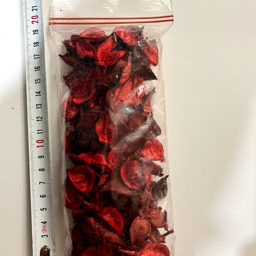گل خشک قرمز سایز  کوچک (30گرم)